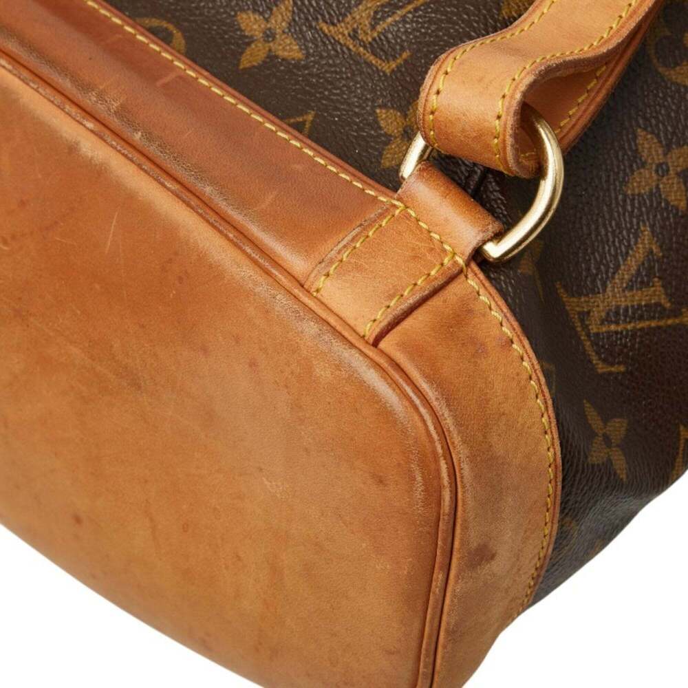 LOUIS VUITTON Brown Monogram Leather Backpack - Picture 6 of 11